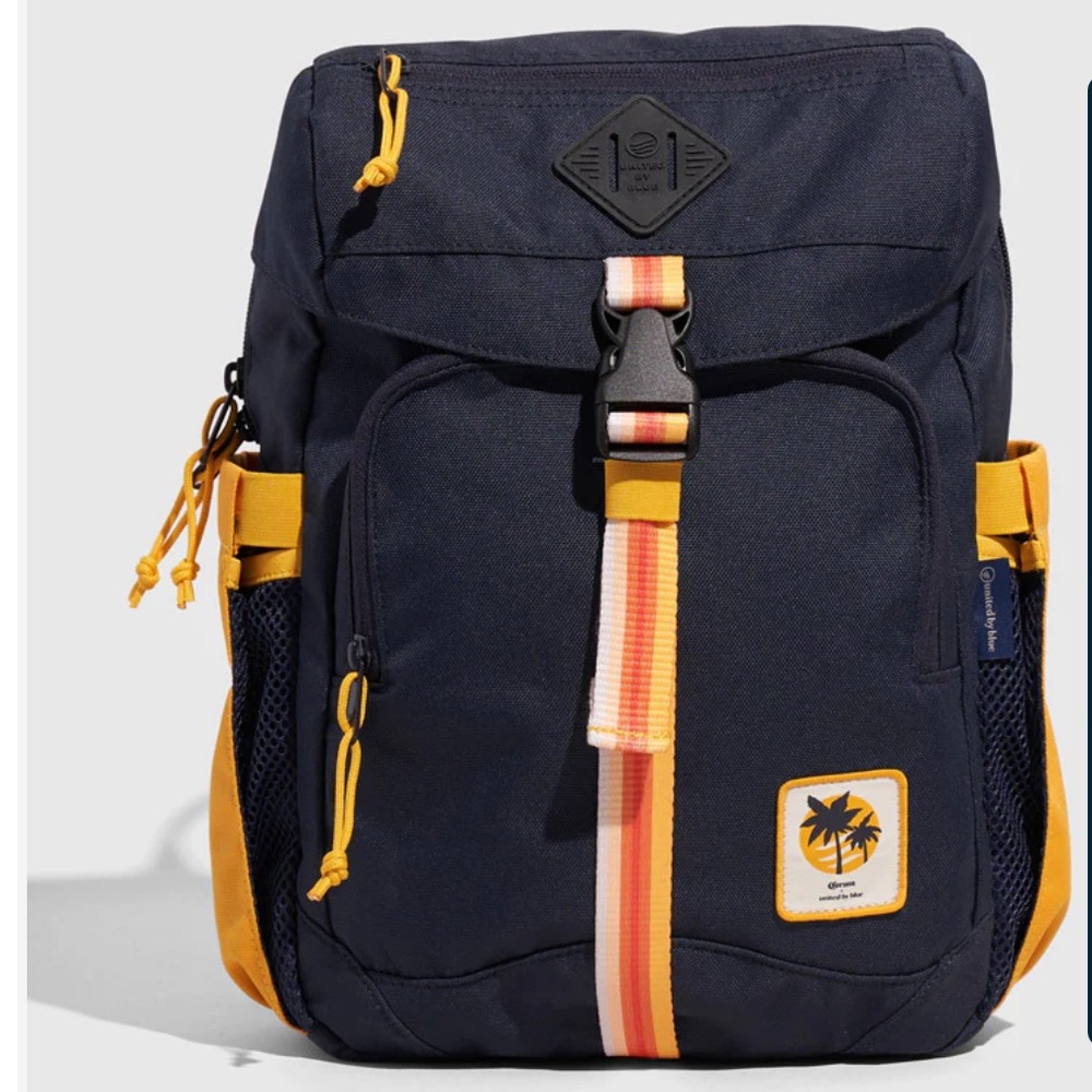 NWT United by Blue UBB x CORONA 9L Sidekick Blue/Yellow Backpack NEW